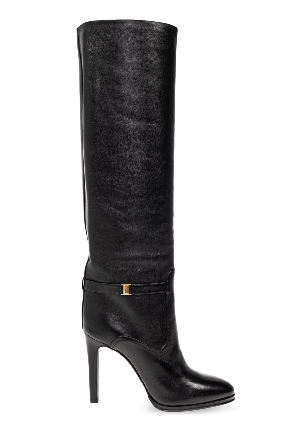 SchaferandweinerShops | saint laurent black tights | Saint Laurent 'Diane'  heeled boots | Women's Shoes